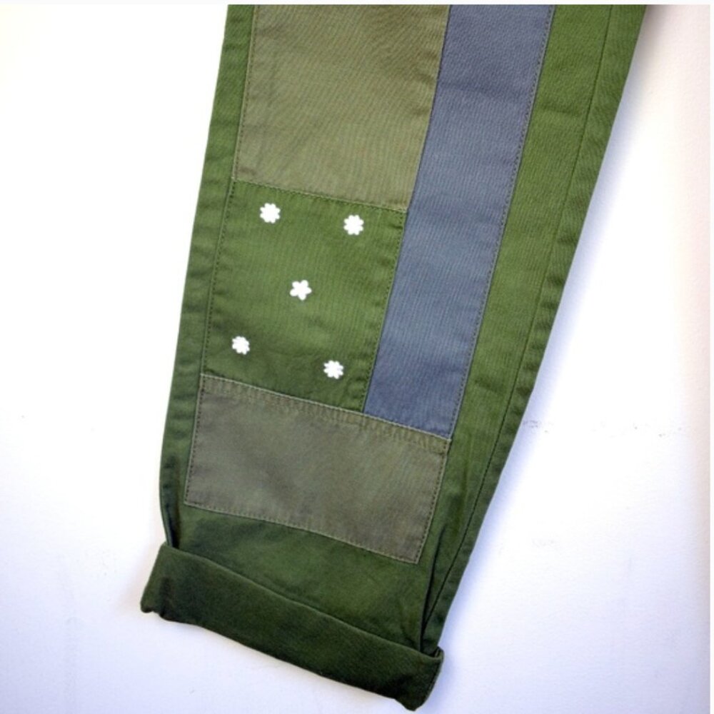 J. Crew Embroidered Daisy Patchwork Boyfriend Chi… - image 6